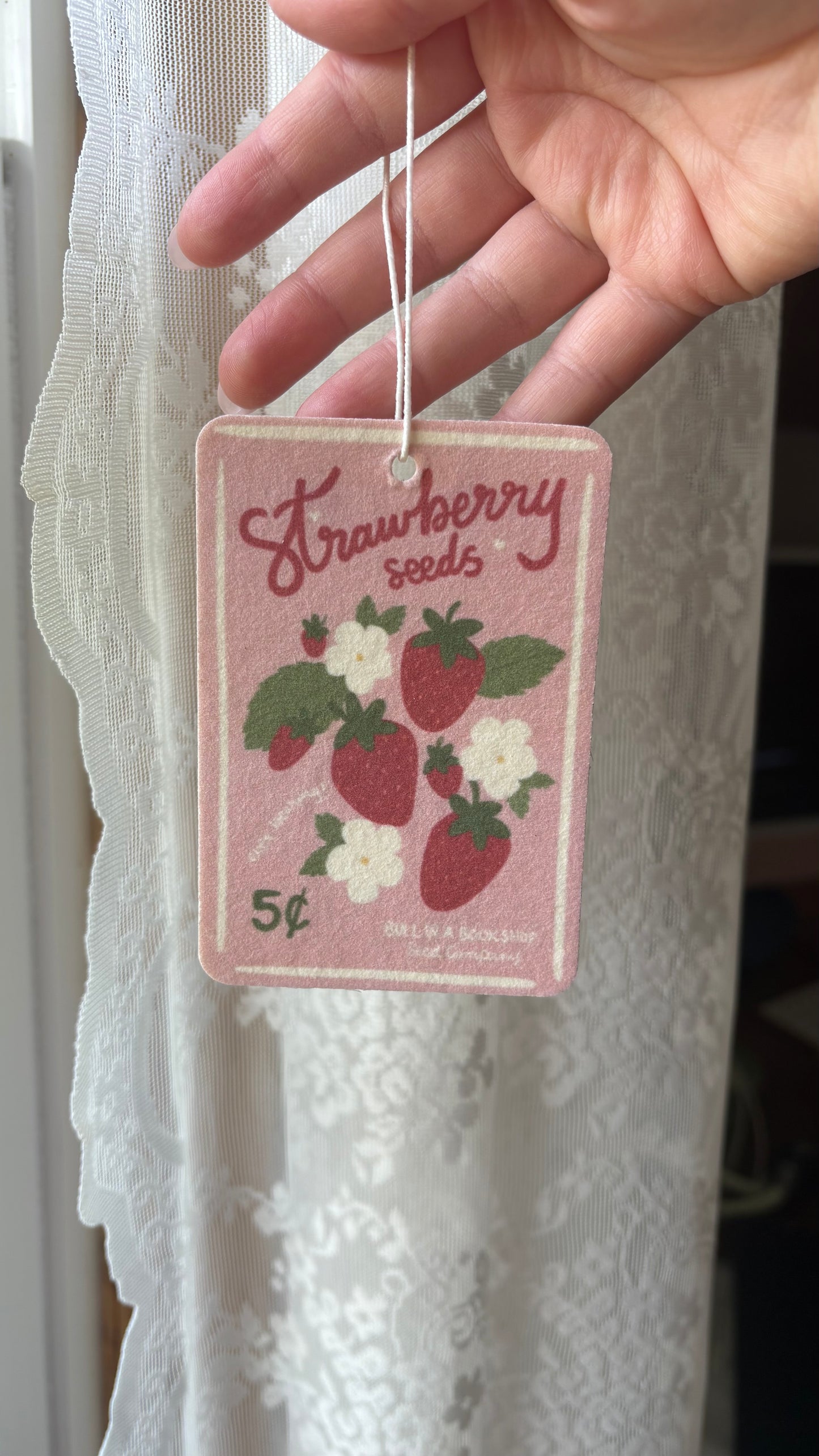 Strawberry Seed Packet Air Freshener