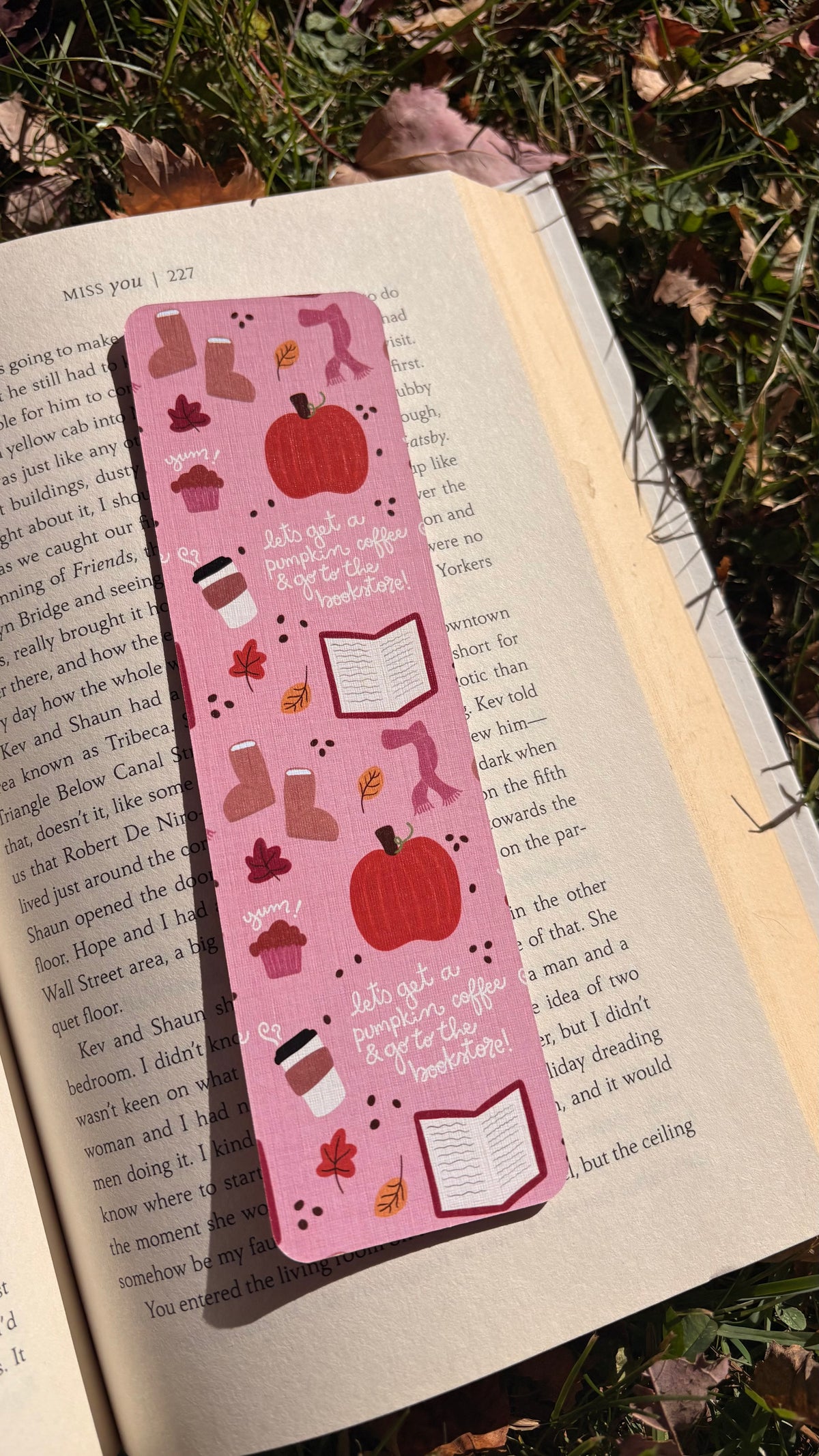 Coffee and Bookstore Boots Bookmark