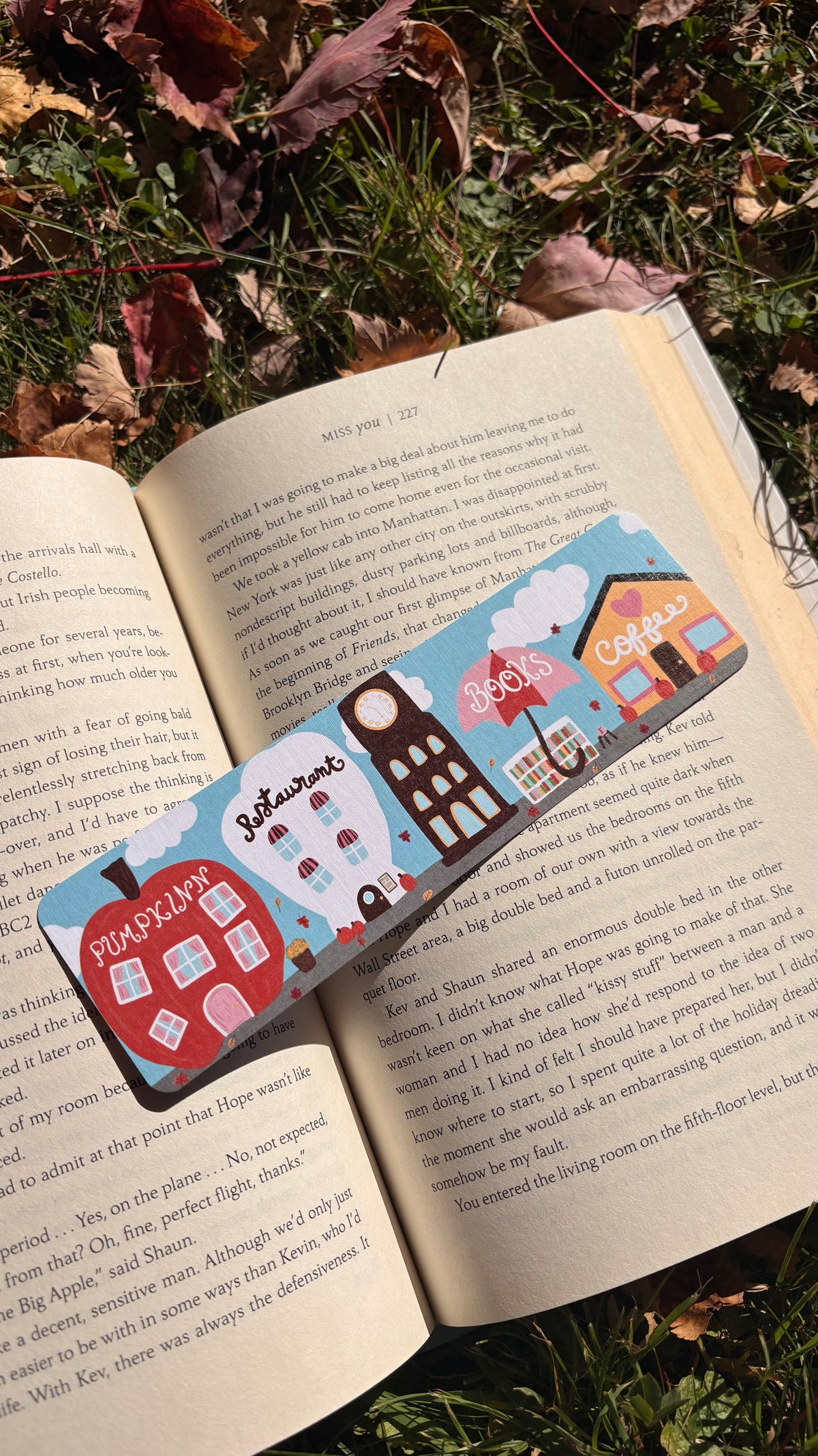 Cozy Fall Town 2026 Bookmark
