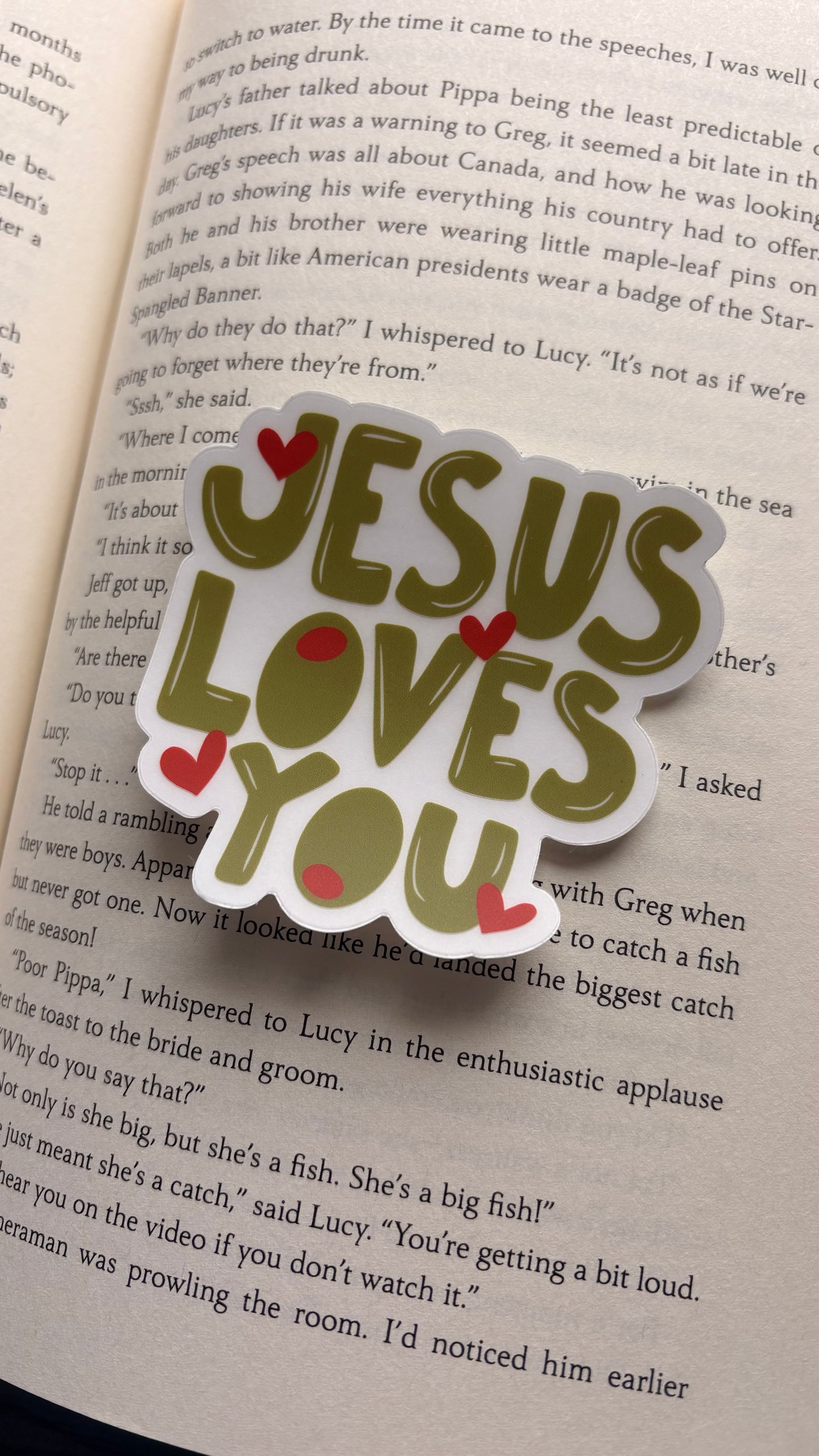 JLY Olives Clear Back Sticker