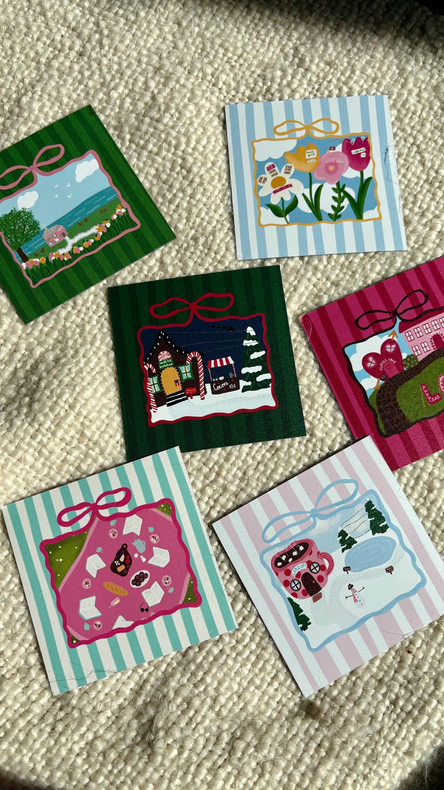 Hot Cocoa Library Magnet