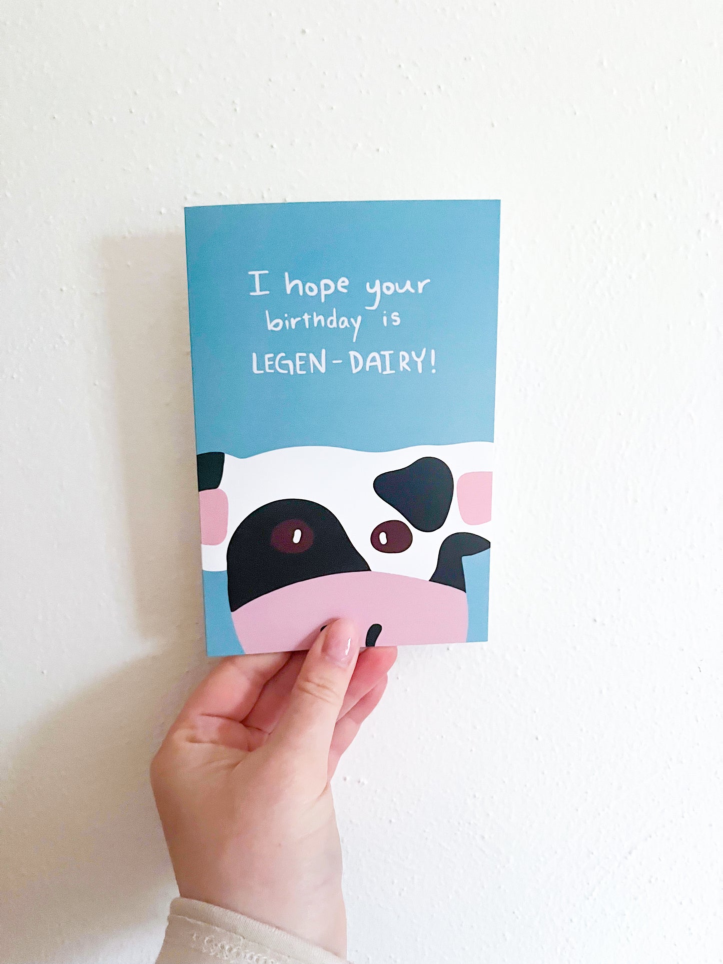 Wavy Cow Greeting Cards