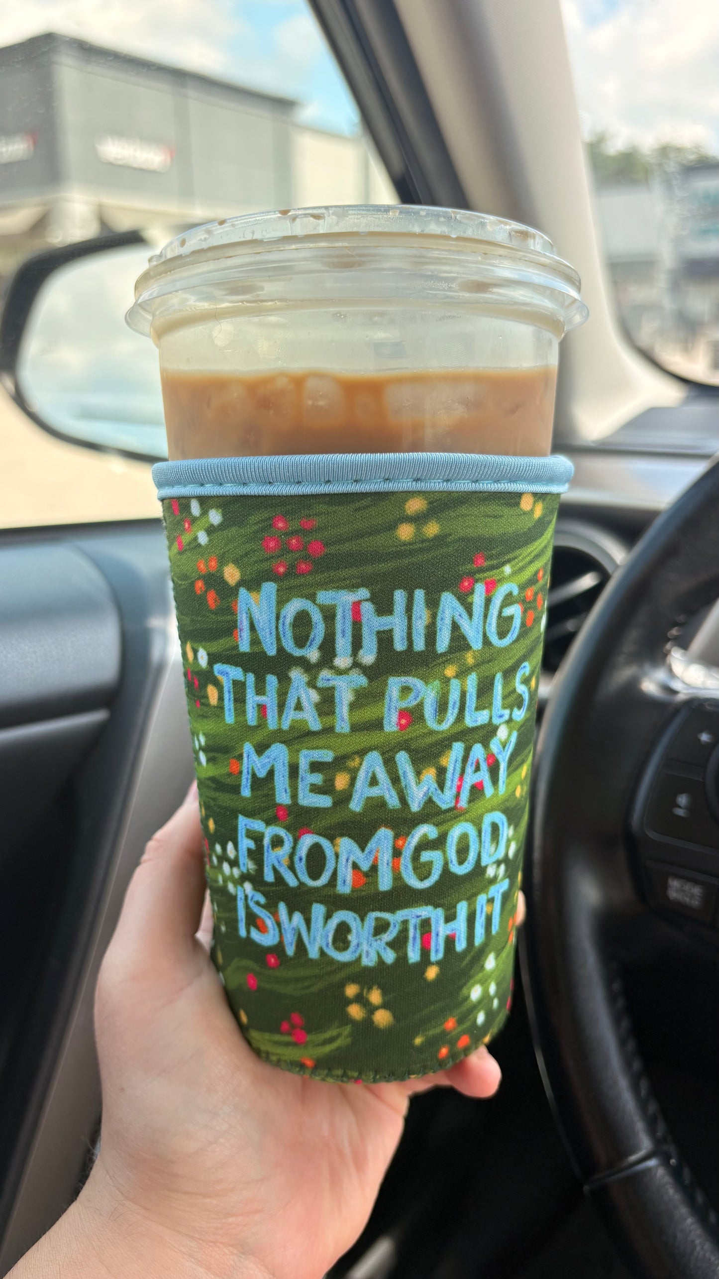 Nothing Pulls Me Away from God Drink Sleeve