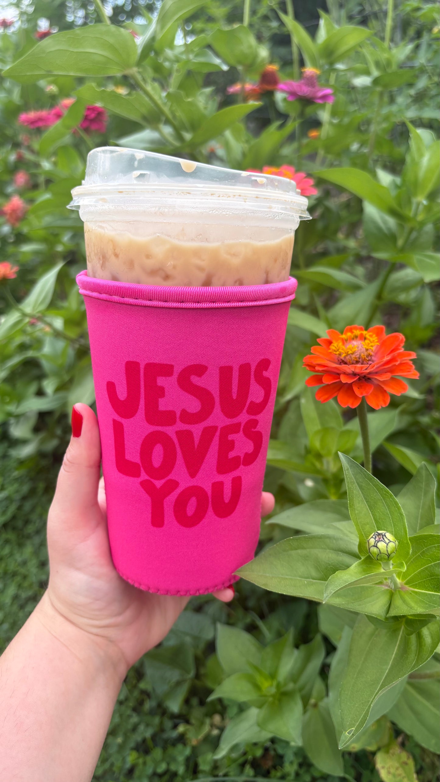 Double Pink JLY Drink Sleeve