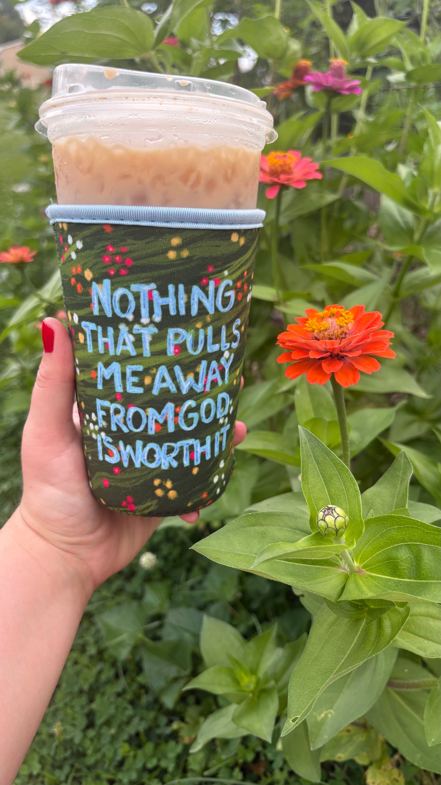 Nothing Pulls Me Away from God Drink Sleeve