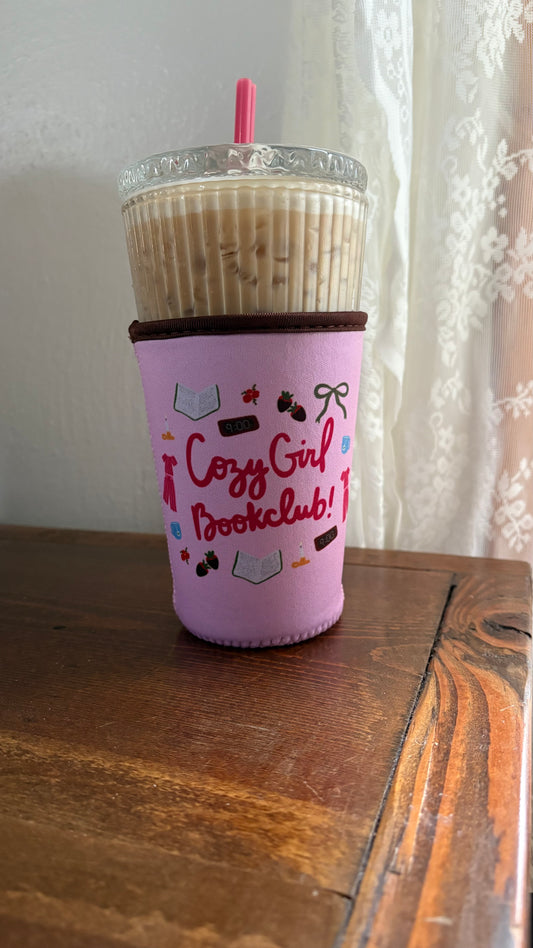 Cozy Girl Bookclub Drink Sleeve