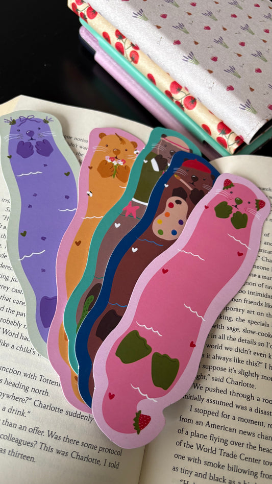 Wavy Otter Bookmarks
