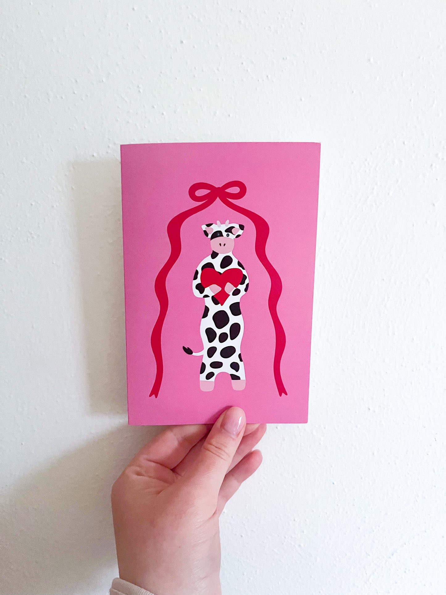 Wavy Cow Greeting Cards