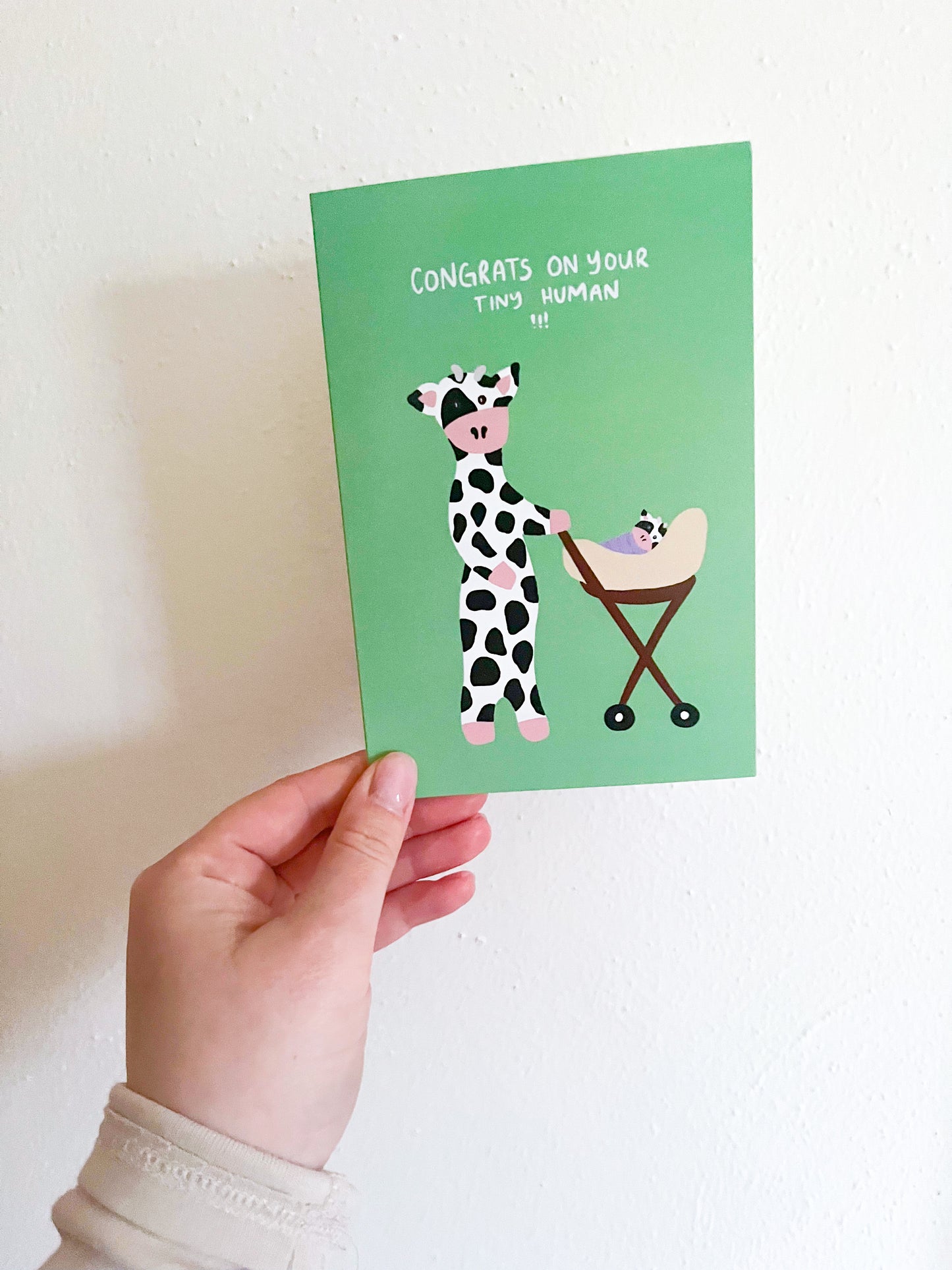 Wavy Cow Greeting Cards