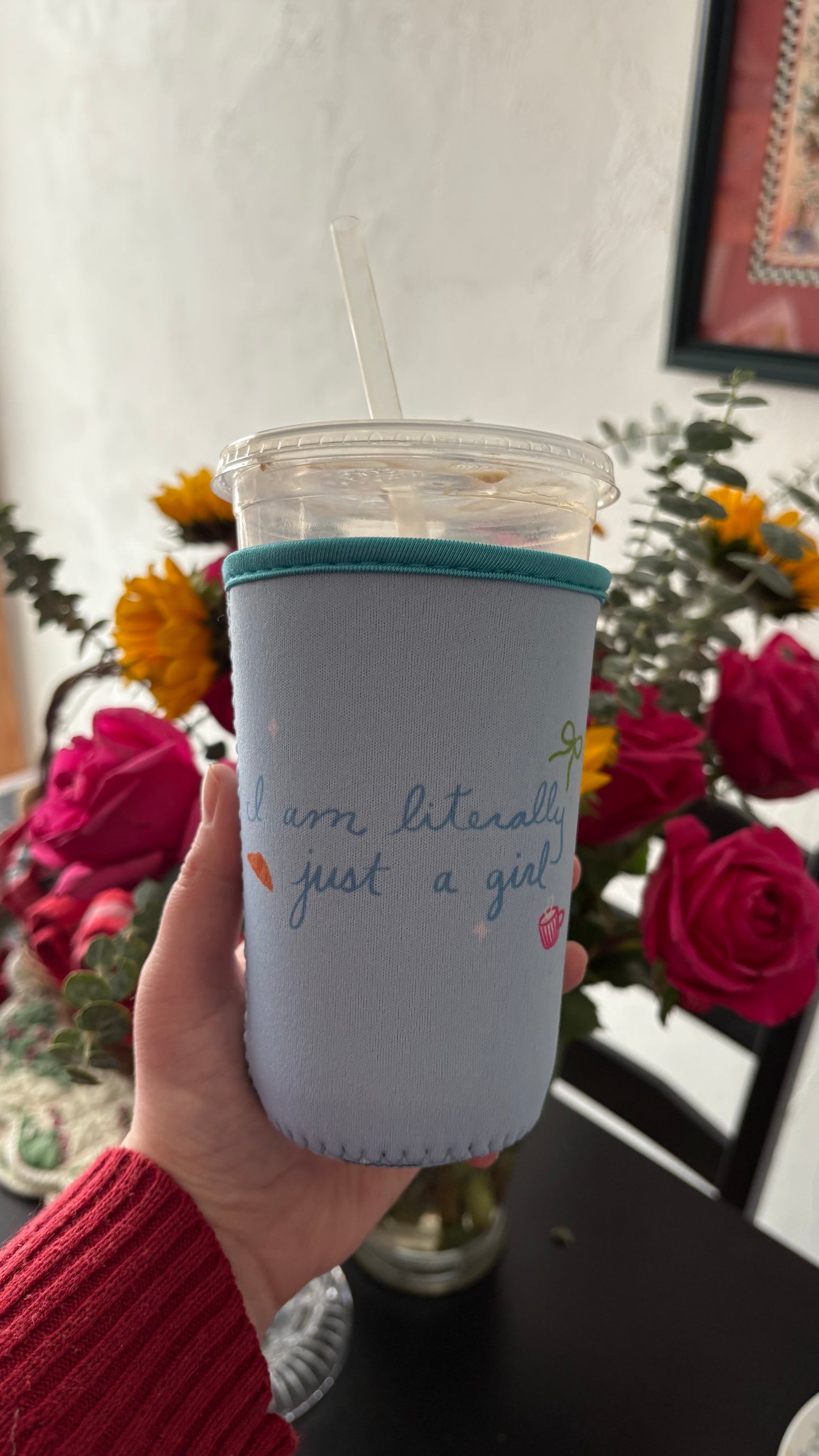 Literally Just a Girl Drink Sleeve