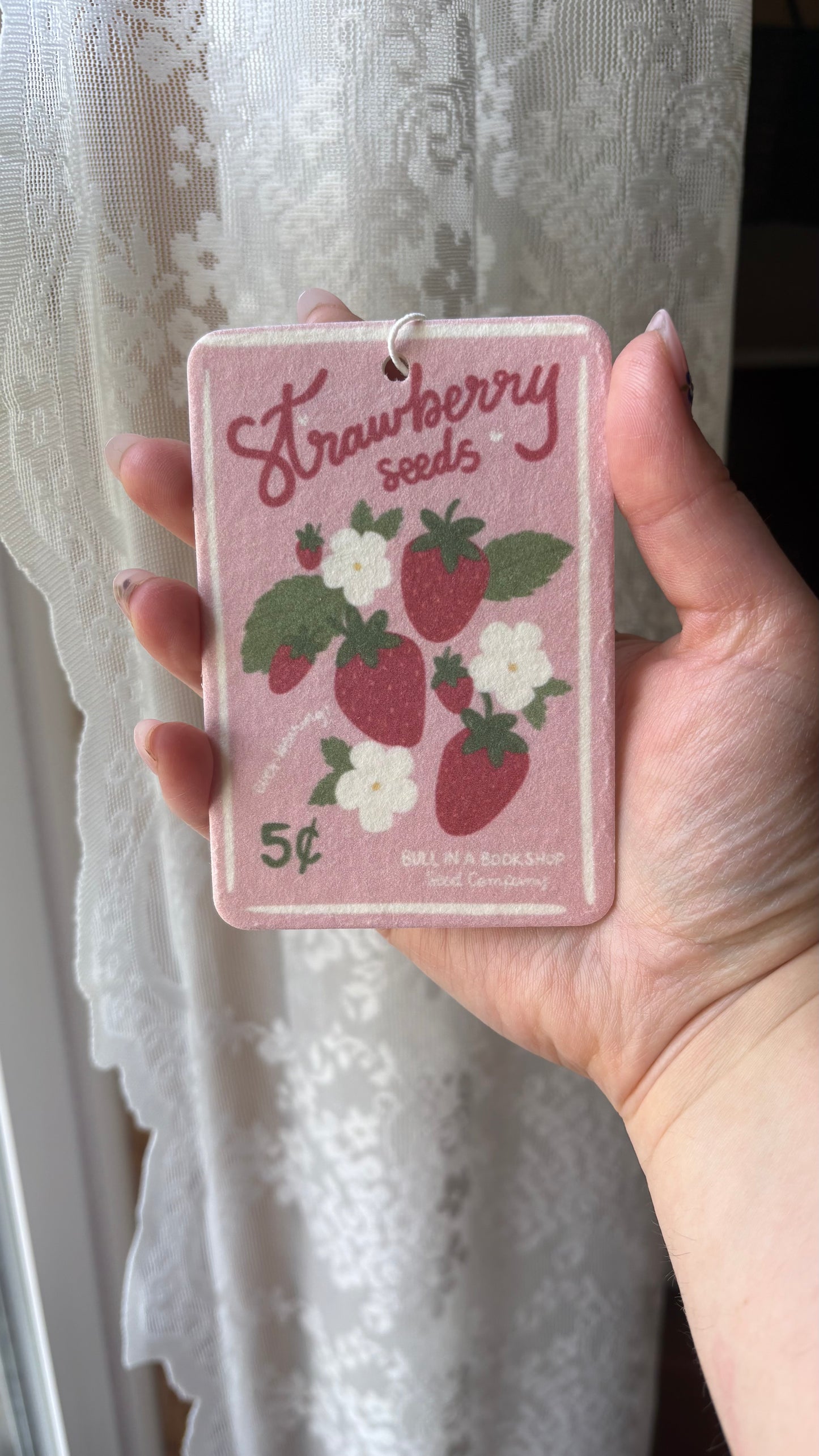 Strawberry Seed Packet Air Freshener