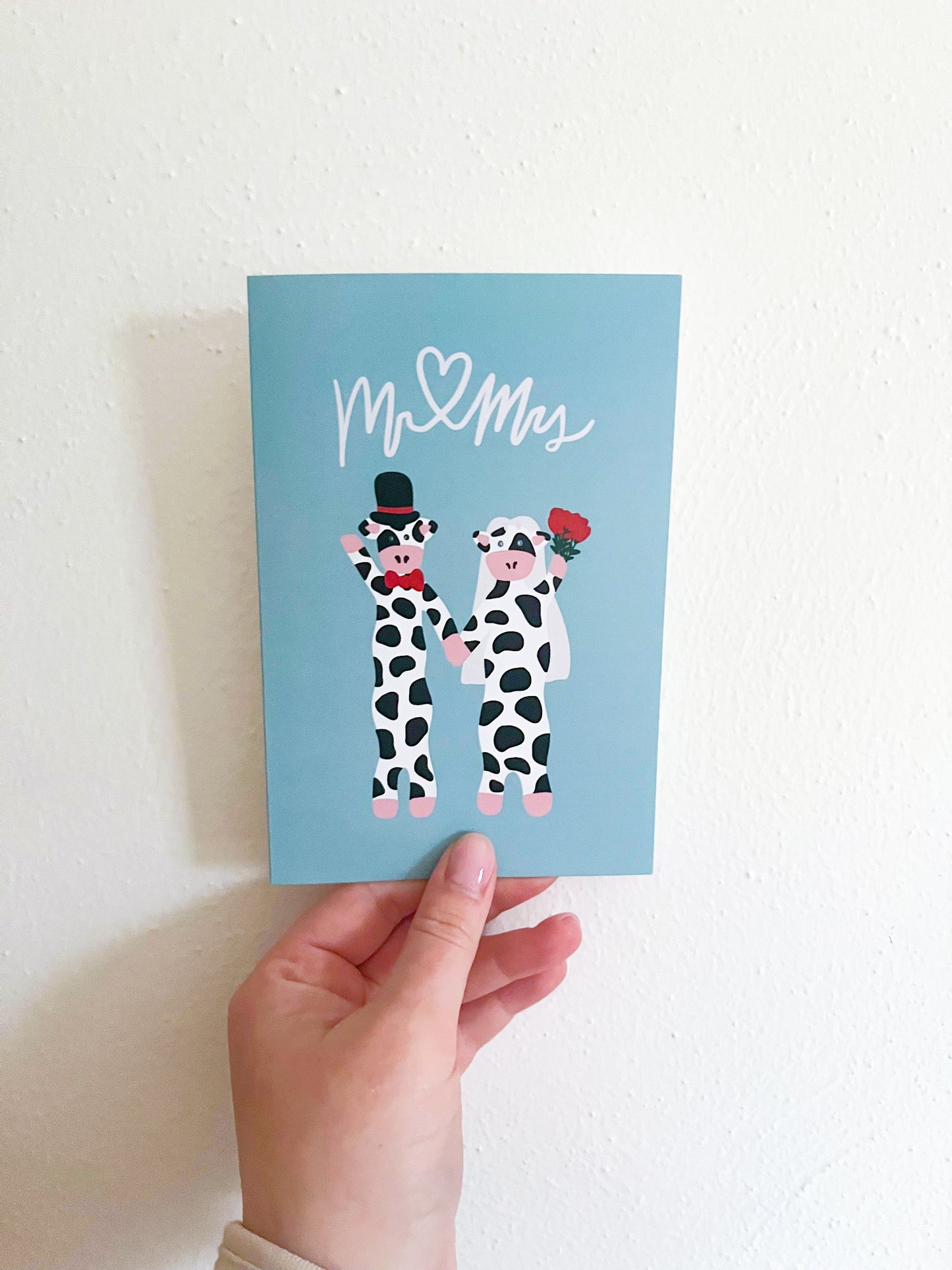 Wavy Cow Greeting Cards