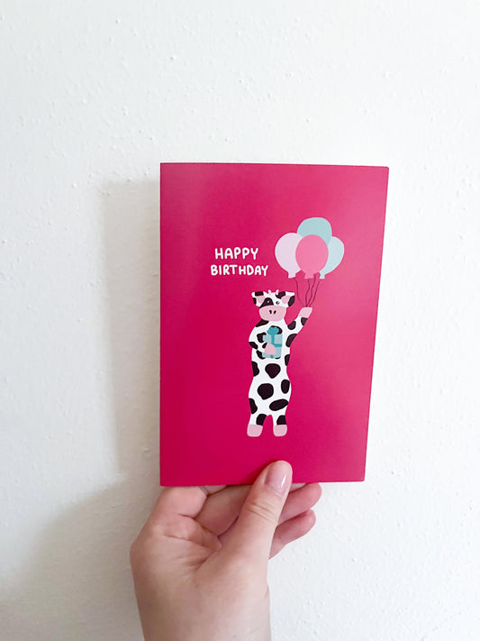 Birthday Cow Card