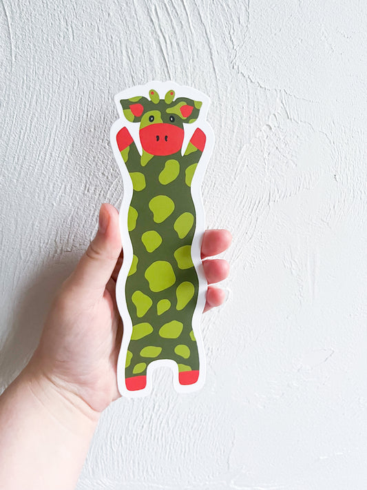 Olive Wavy Cow Bookmark