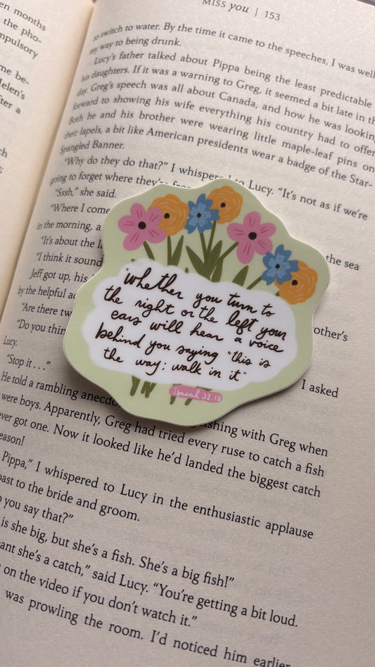 Flowers Walk In It Sticker