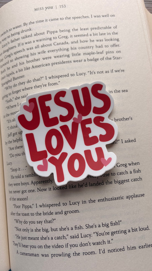 JLY Red and Pink Sticker