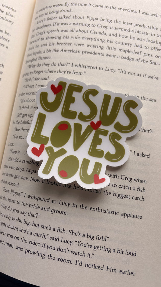 JLY Olives Clear Back Sticker