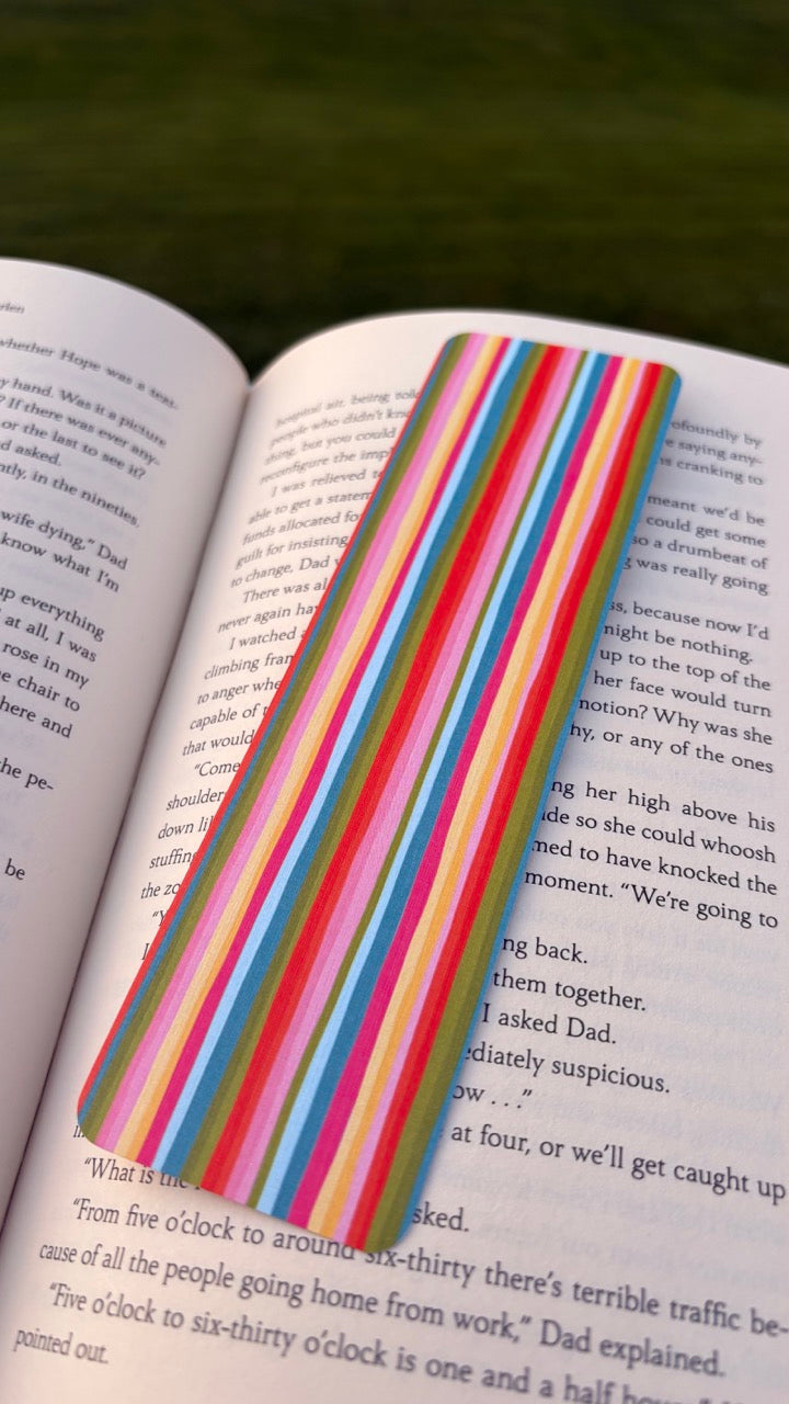 Coastal Stripes Single Bookmark