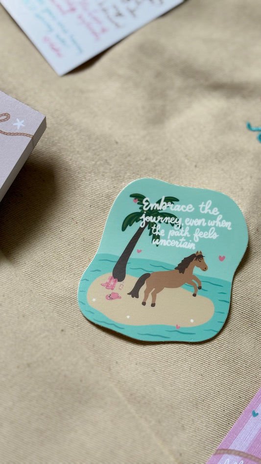 Beach Wild Horse Sticker