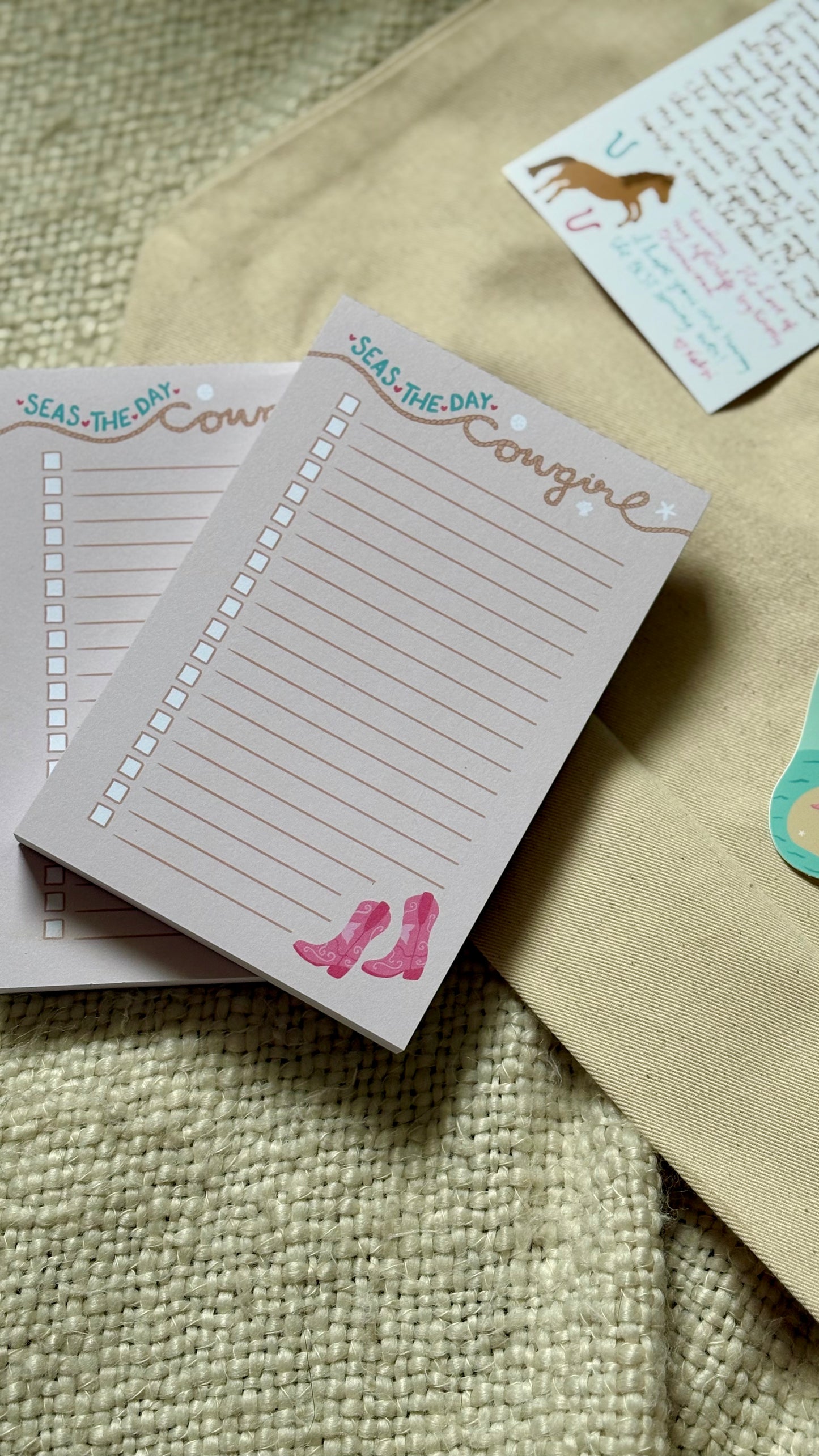 May Cowgirl To Do List Notepad