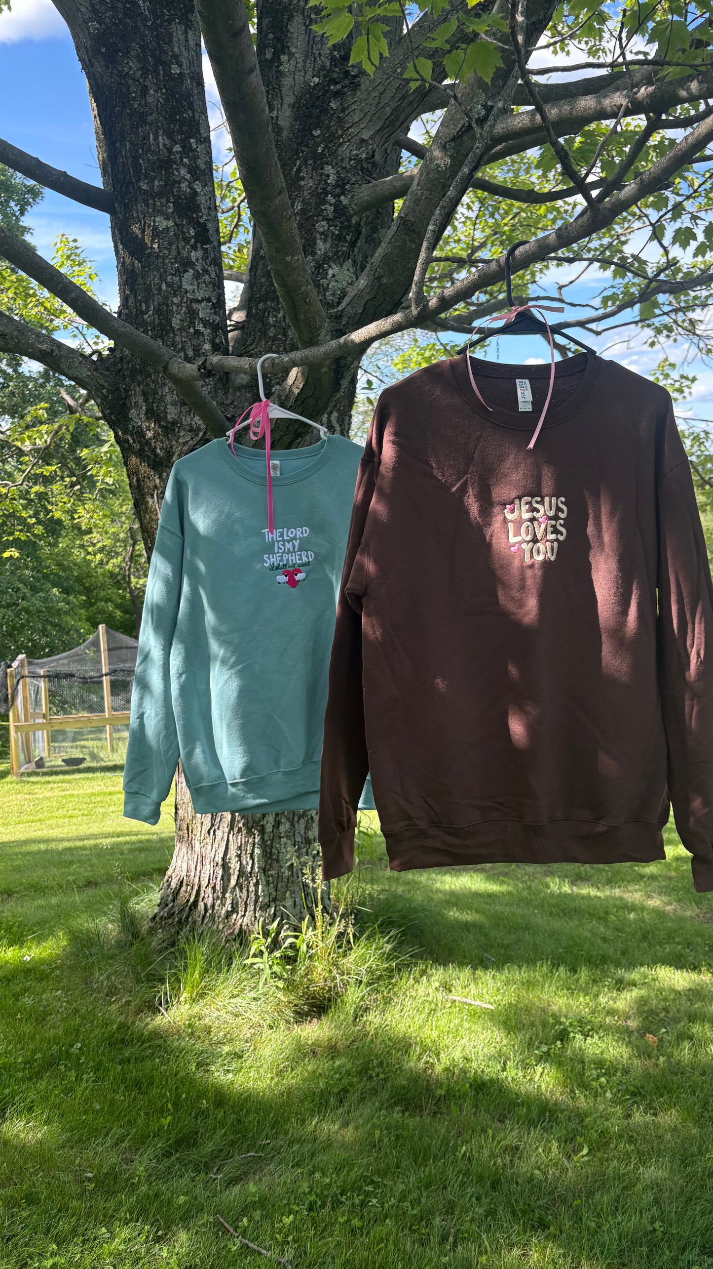 Jesus Loves You Embroidered Crewneck