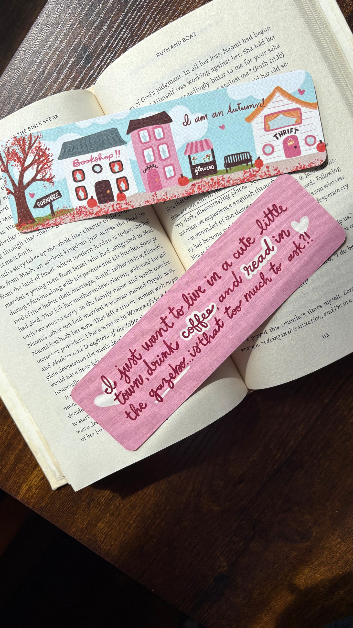 Autumn Town Bookmark Set