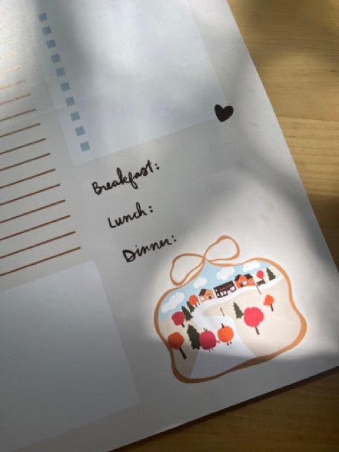 Fall Daily Planner Notepad