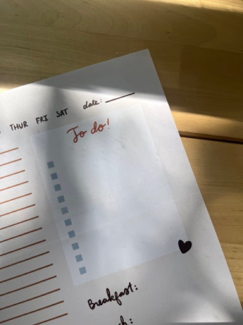 Fall Daily Planner Notepad