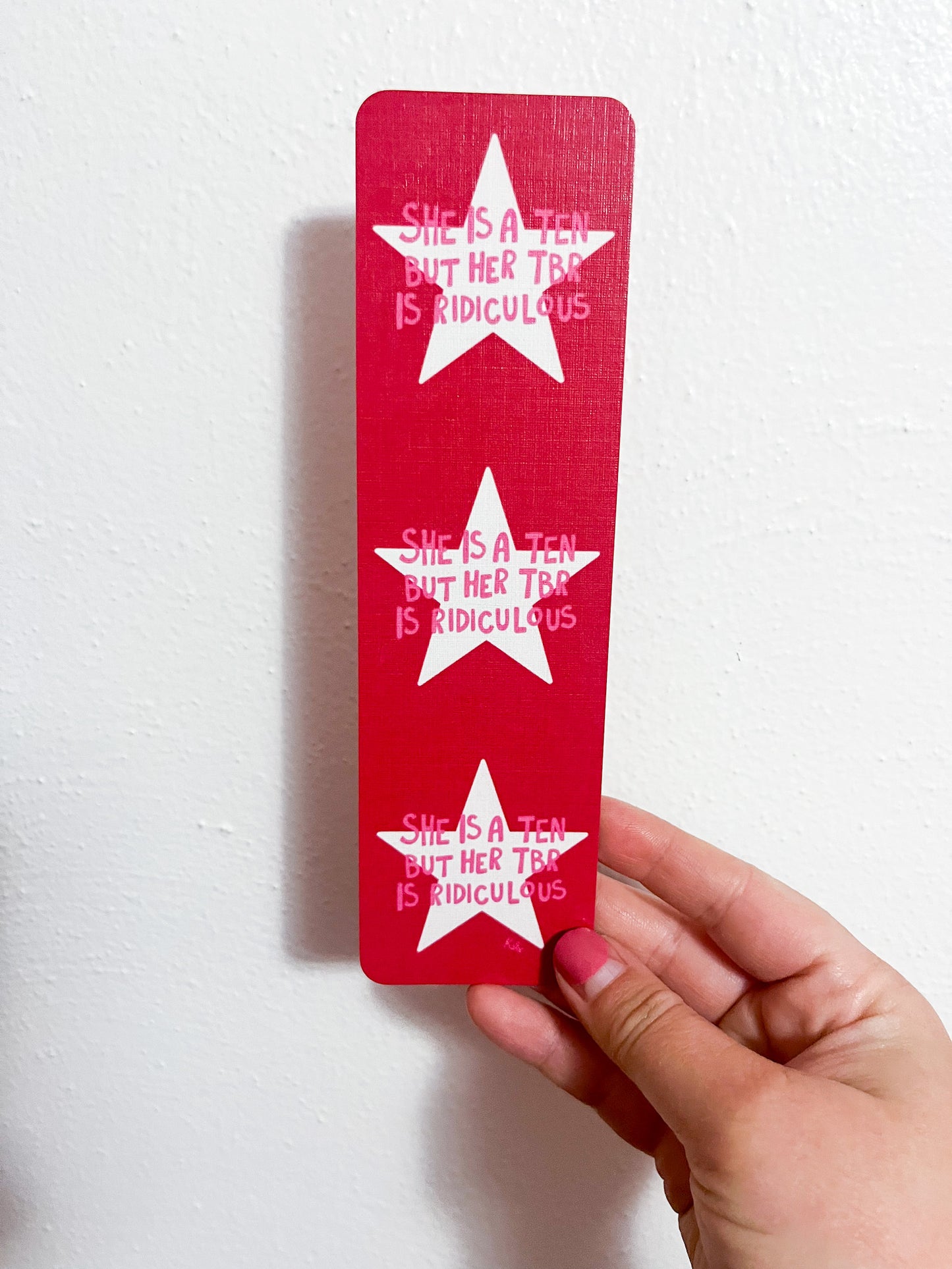 Ridiculous TBR Bookmark