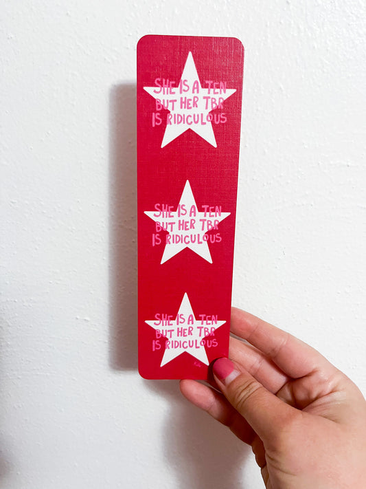 Ridiculous TBR Bookmark