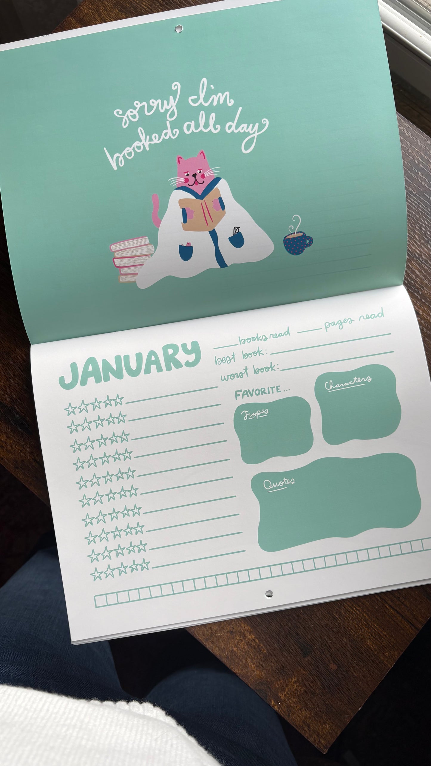 Berry Bookish Reading Calendar